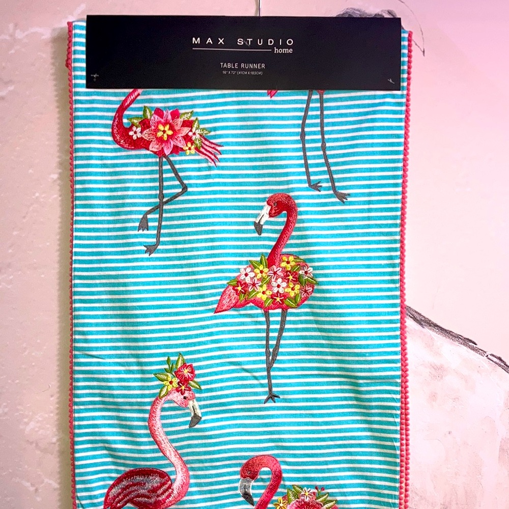 Max Studio flamingo 🦩 table runner